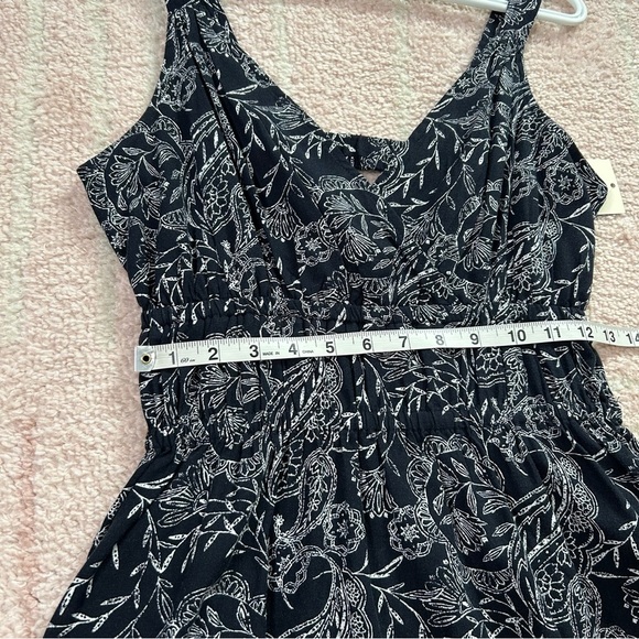 NWT Universal Thread Navy and White Floral Maxi Dress Size Small Cotton Blend - Picture 6 of 11